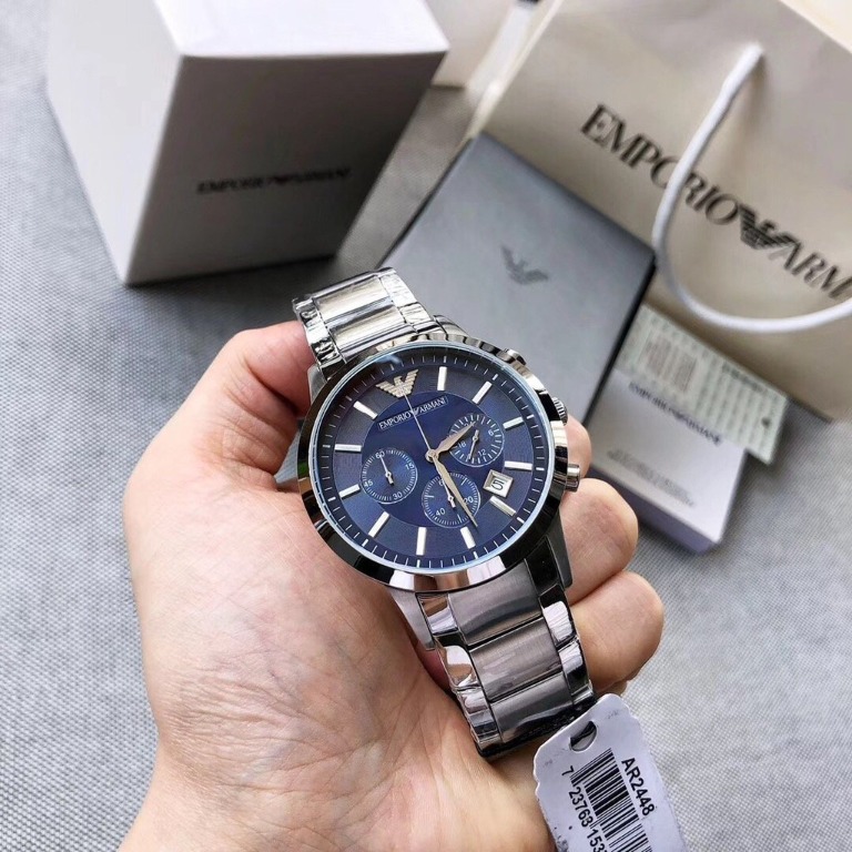 Emporio Armani Chronograph Blue Dial Men's Watch- AR11348